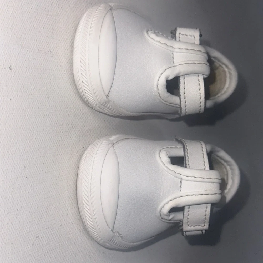 Keds Toddler Size 1 Daphne T-Strap Classic White Leather Mary Jane Girls Walking